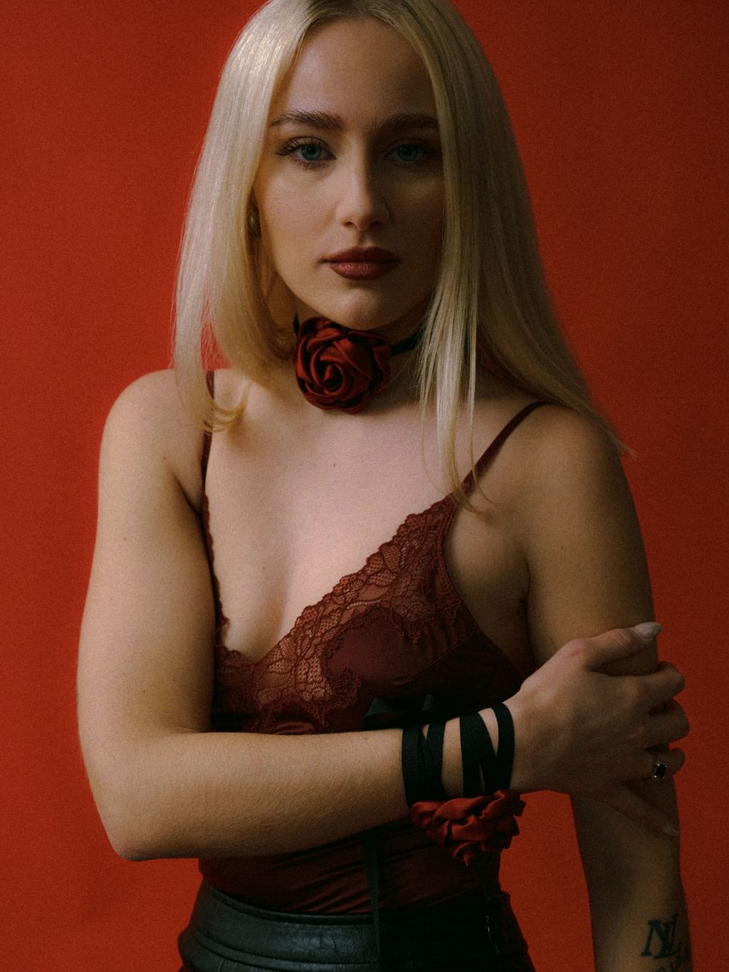 Jedwabny choker Lina 