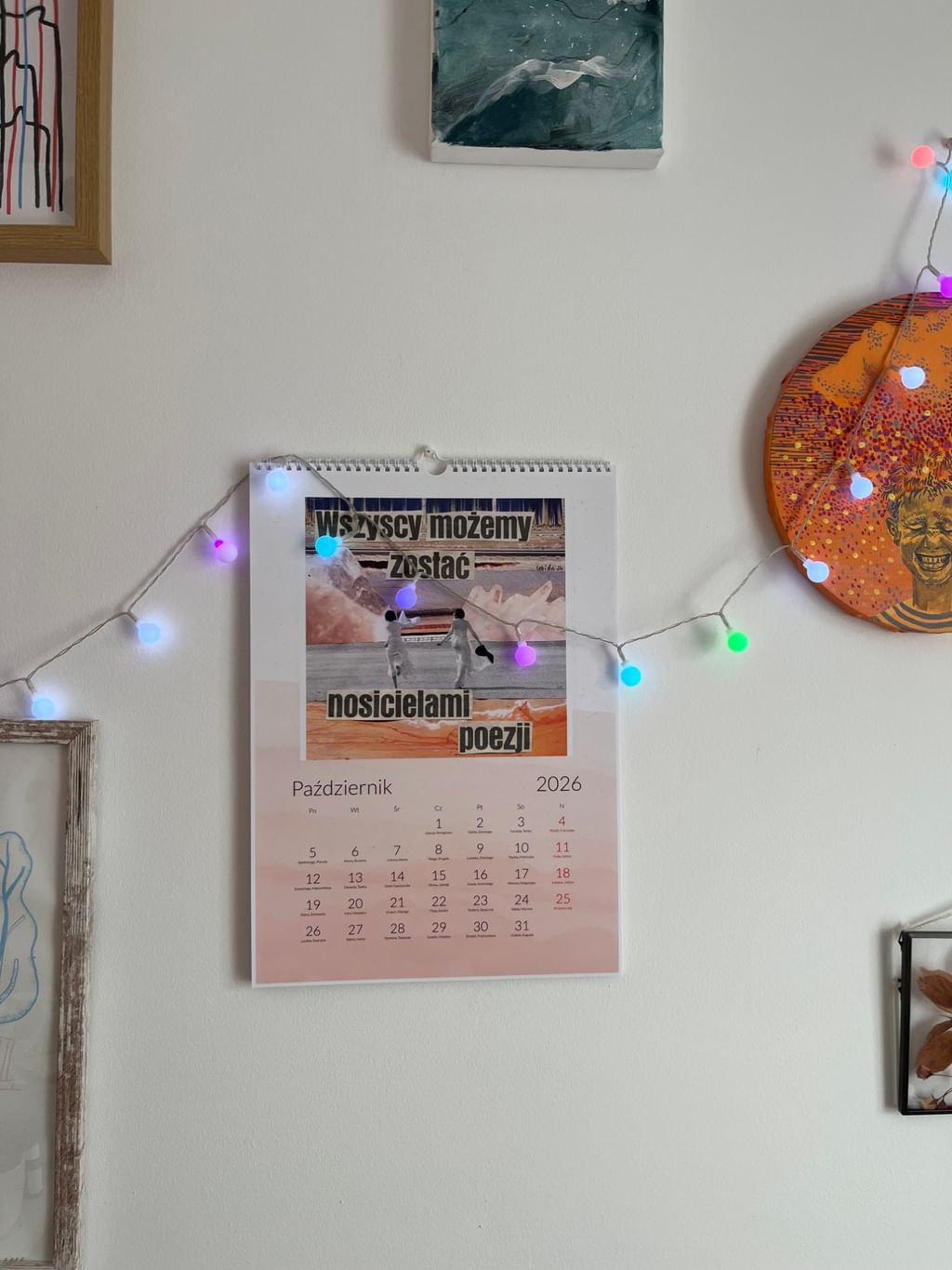 Kalendarz wiszący ścienny 2026 DUŻY