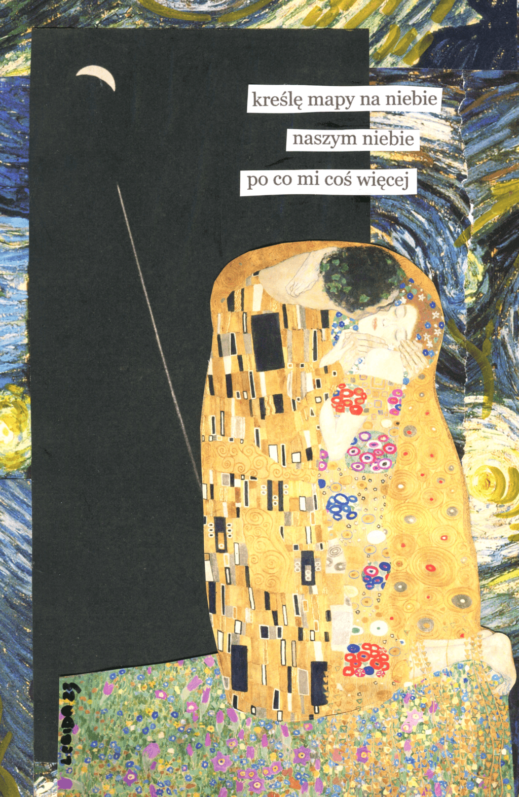 Wydruk Art Mat 15 x 23 cm MAPY GWIAZD