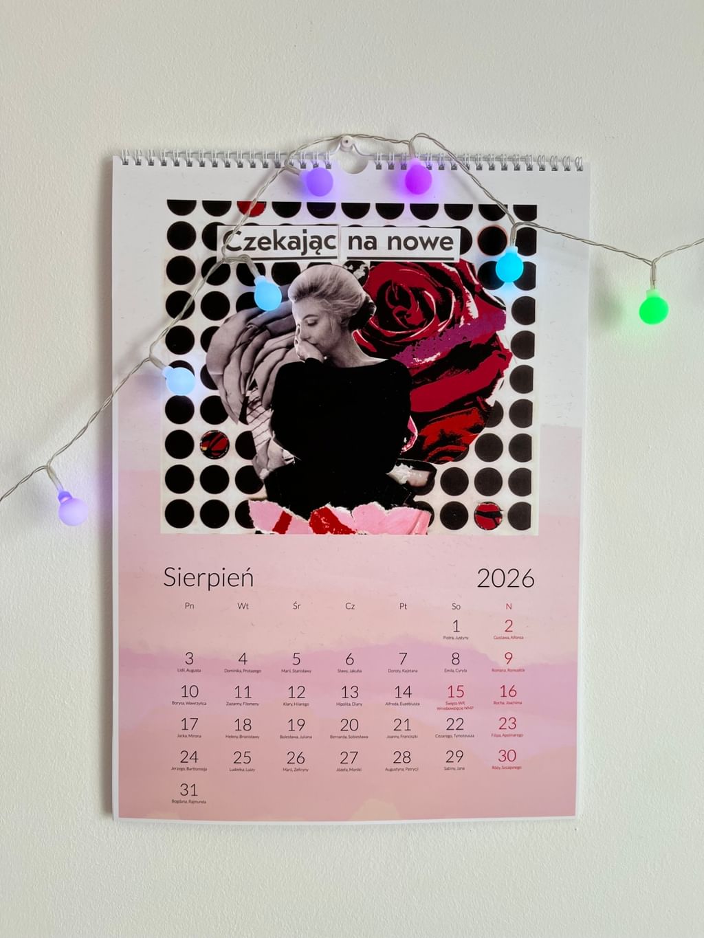Kalendarz wiszący ścienny 2026 DUŻY