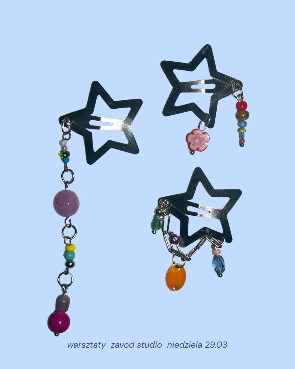 ŚwistxZavod - Warsztaty upcykling biżuterii - spinki/wsuwki z charmsami 