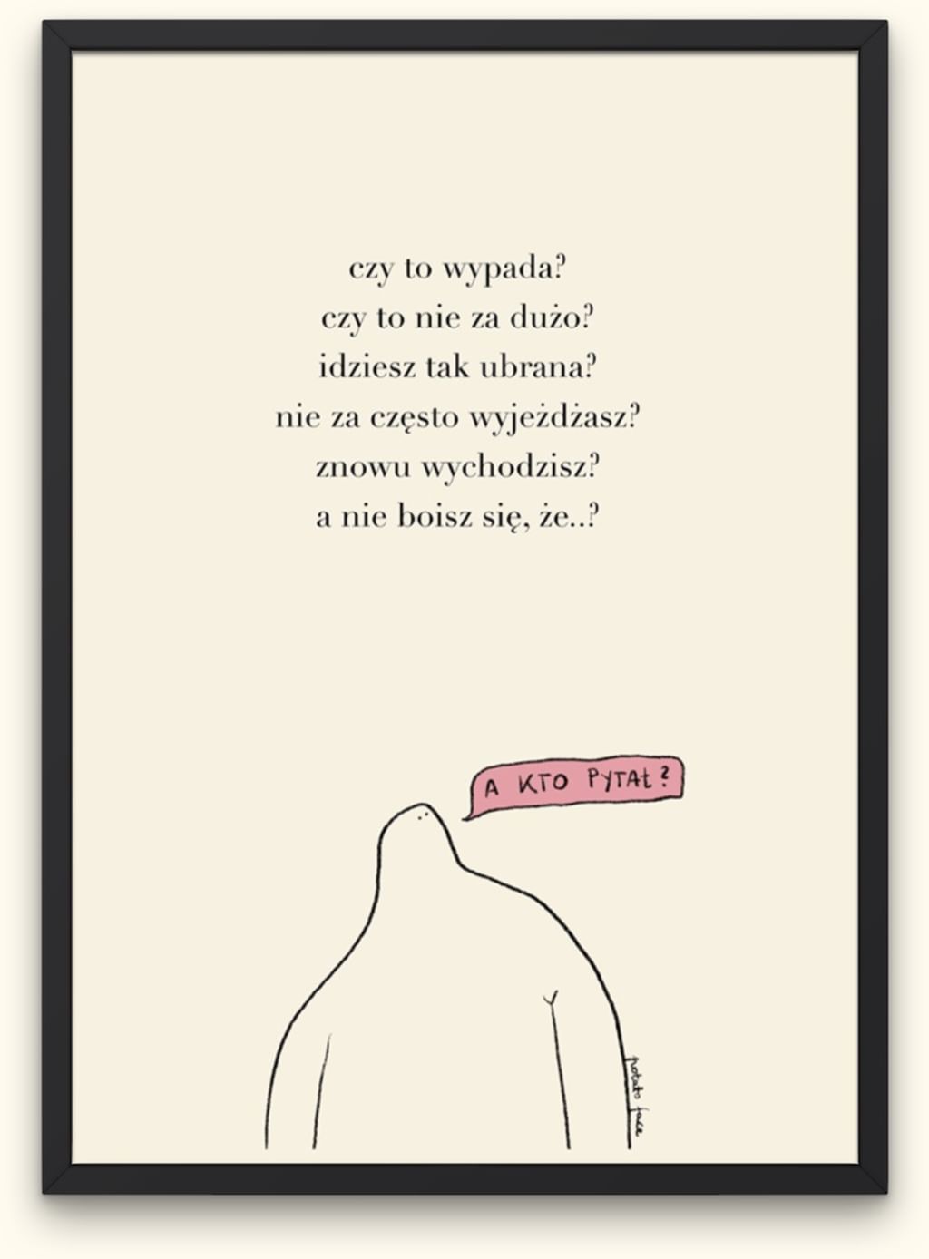 Plakat A kto pytał