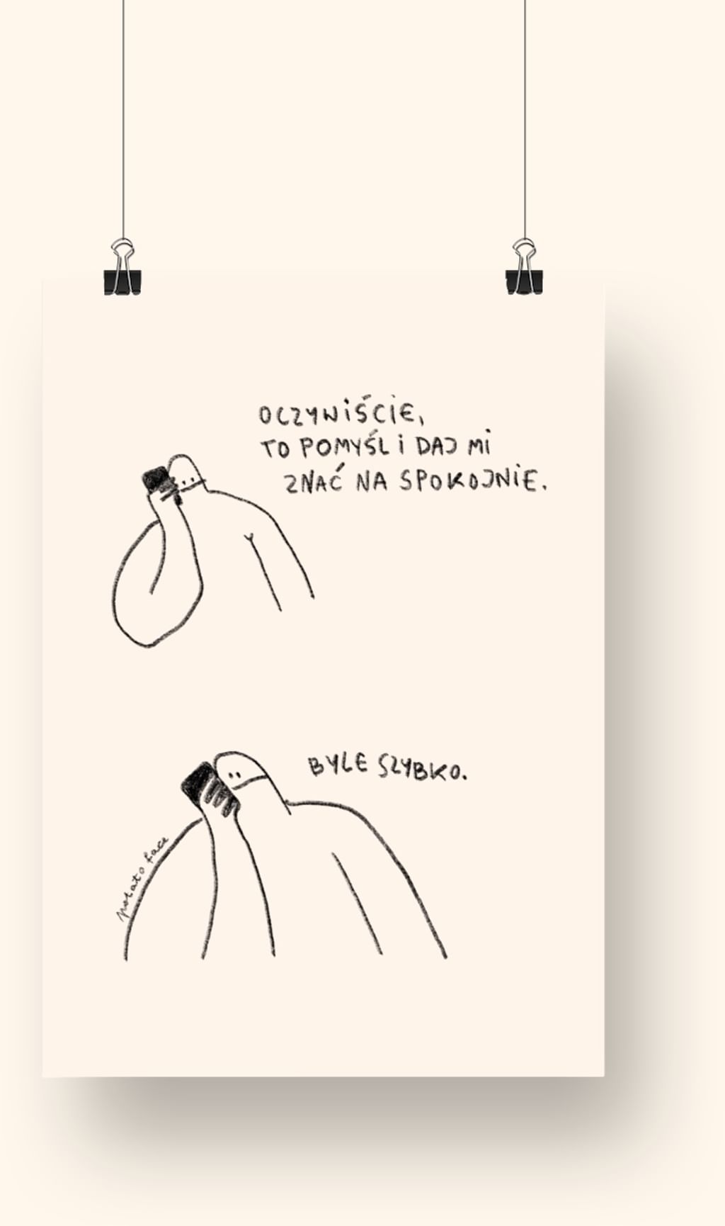 Pocztówka Byle szybko