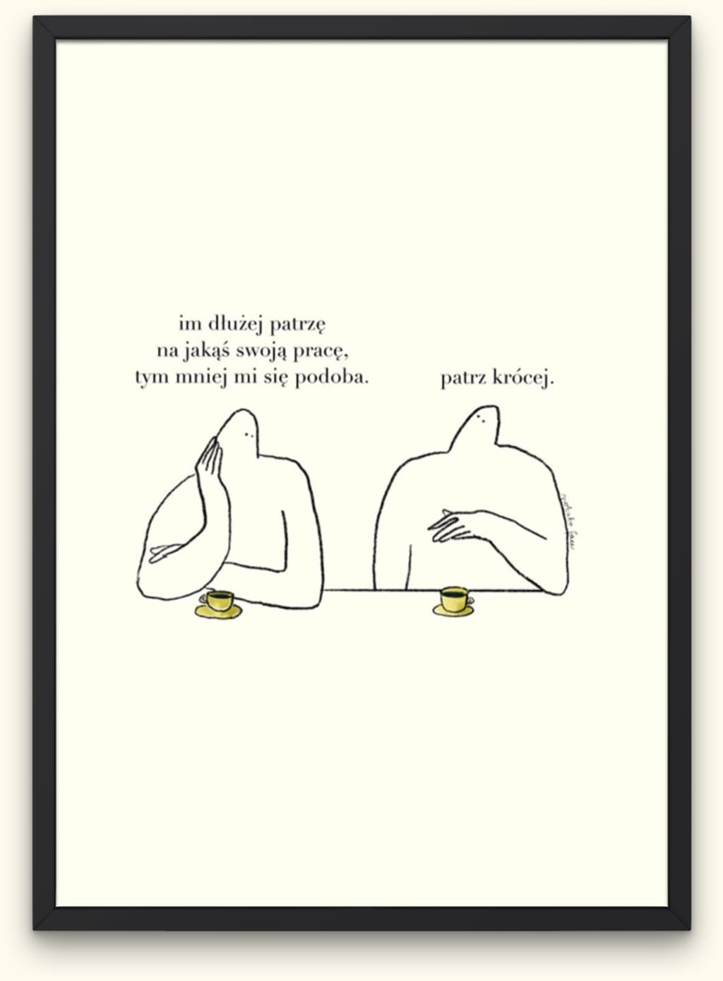 Plakat Patrz krócej