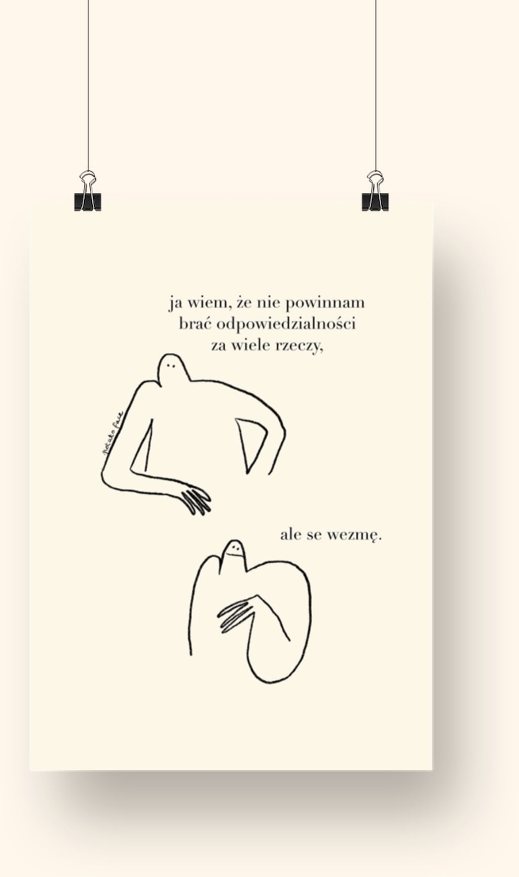 Pocztówka Ale se wezmę