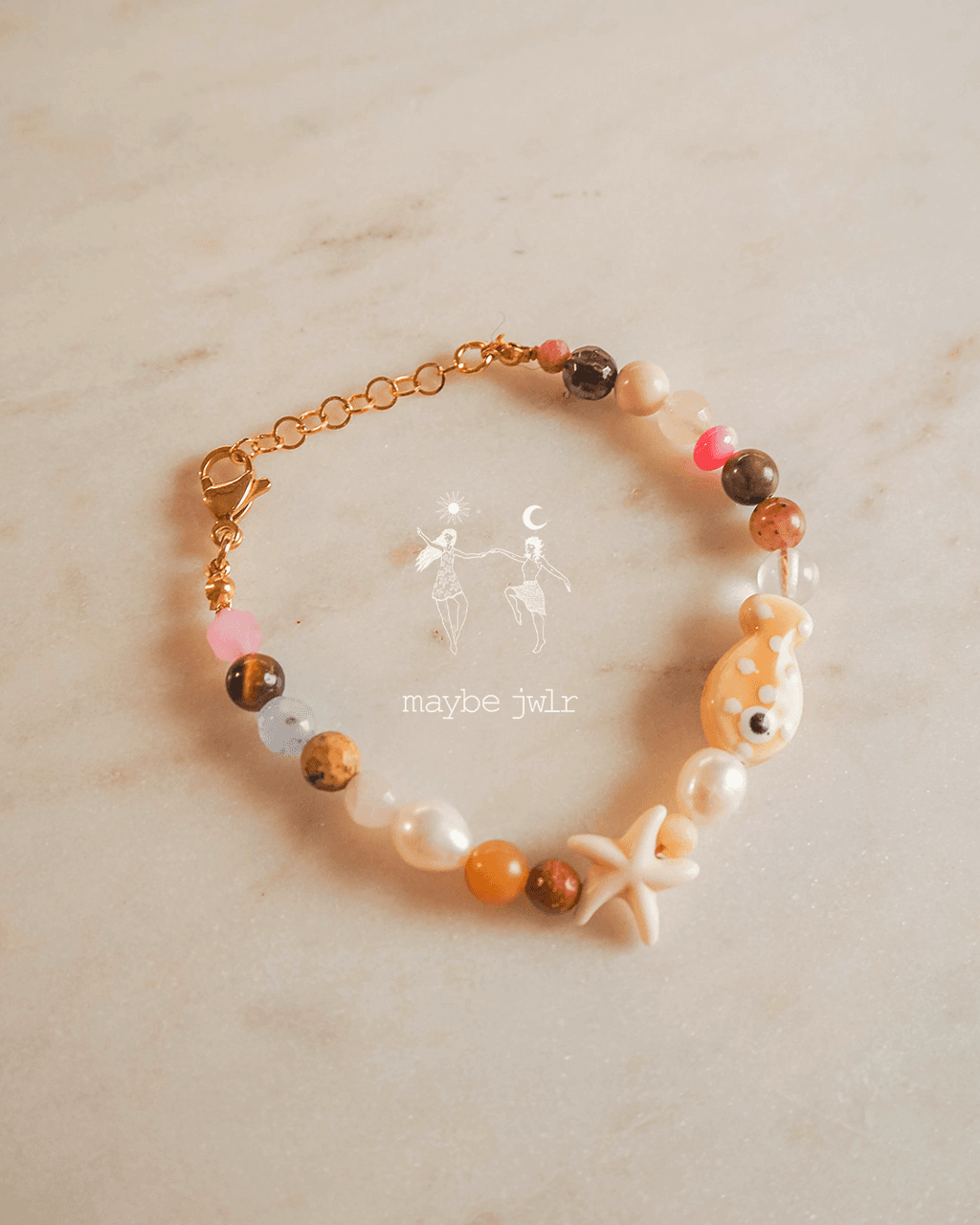 Bransoletka z rozgwiazdą i rybką Funky Bohema