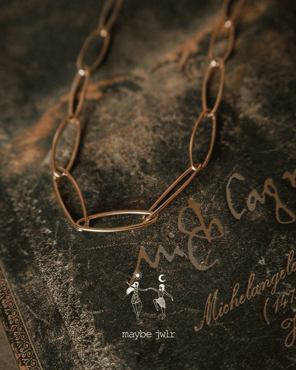 Naszyjnik Łańcuch duże oczka