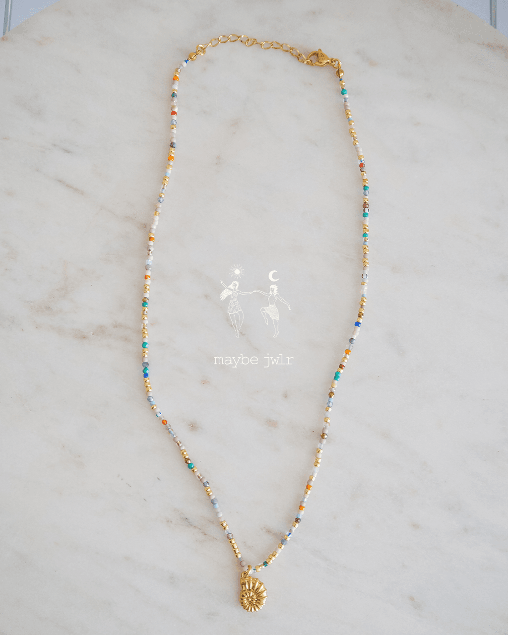 Mix&Match elegancki łańcuszek z koralików i kamieni