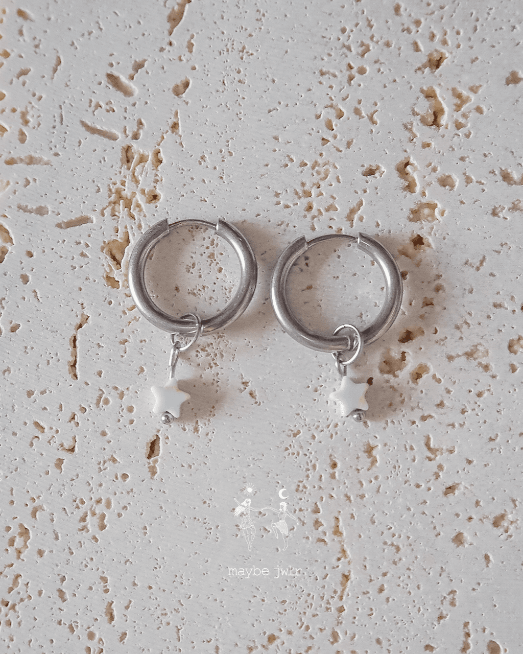 Kolczyki 2w1 srebrne jaspis cesarski