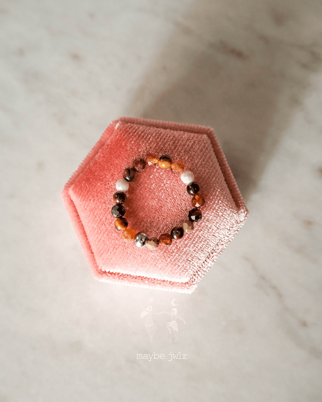 Fox pierścionek z kamieniem