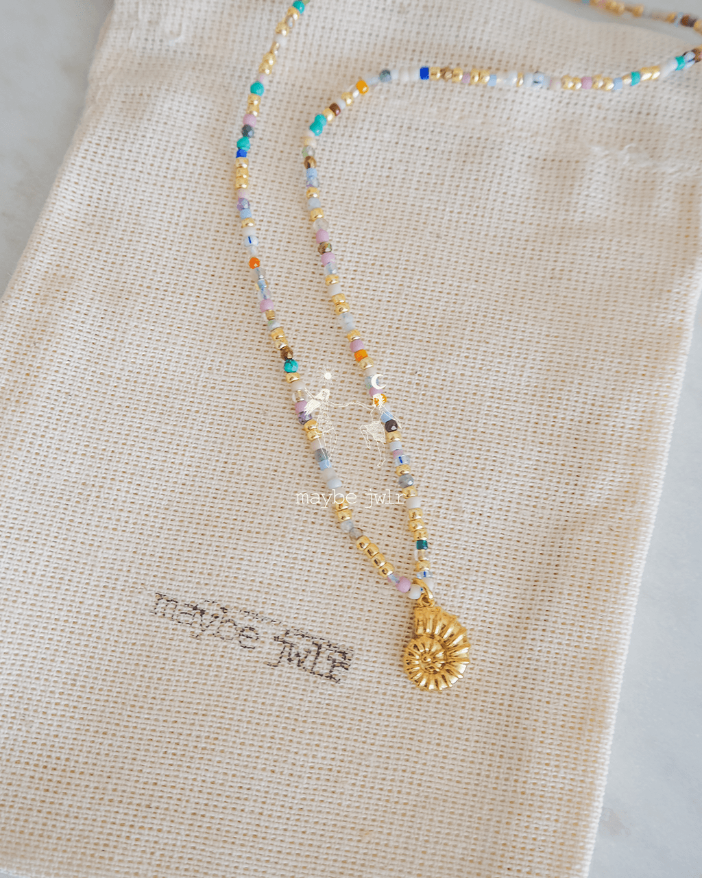 Mix&Match elegancki łańcuszek z koralików i kamieni