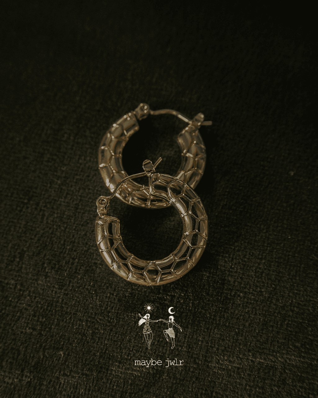 Kolczyki pozłacane Statement Hoops