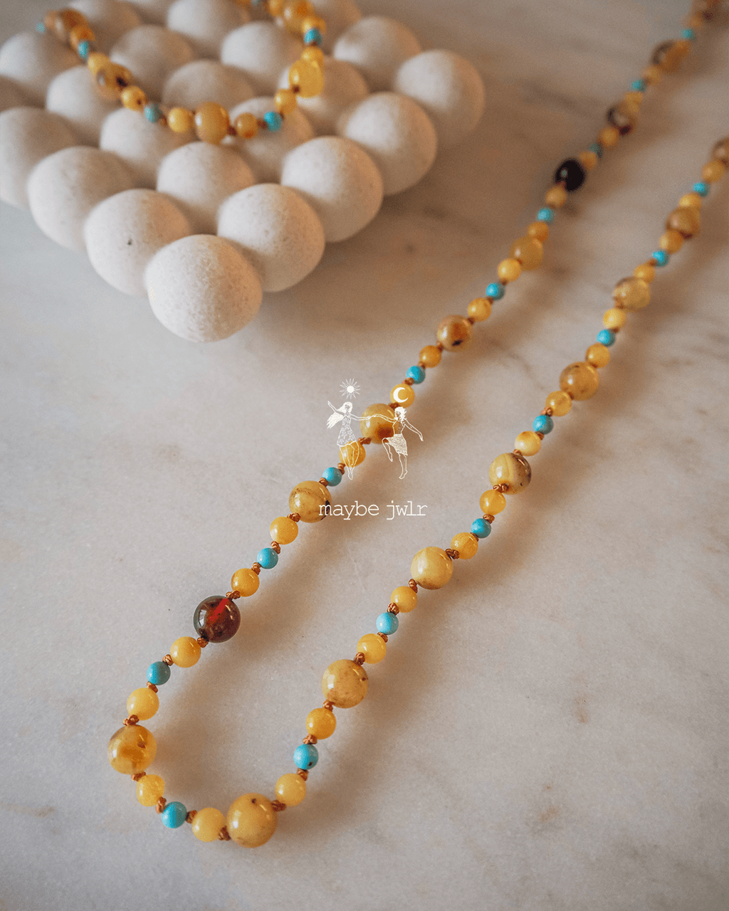 naszyjnik i bransoletka z kamieni naturalnych 