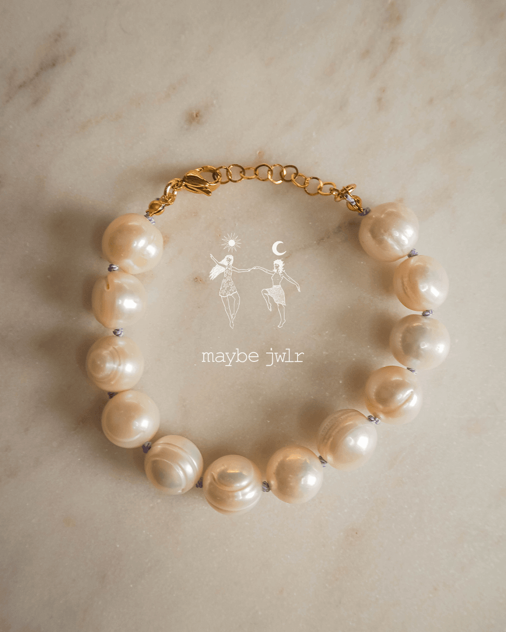 Bransoletka z pereł barokowych