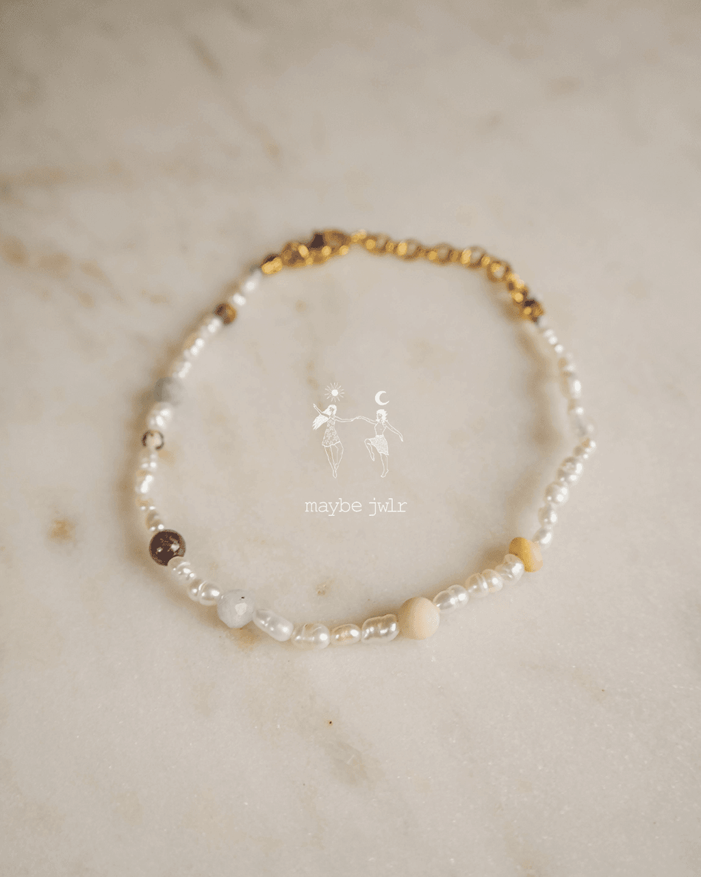 Bransoletka z małych nieregularnych pereł