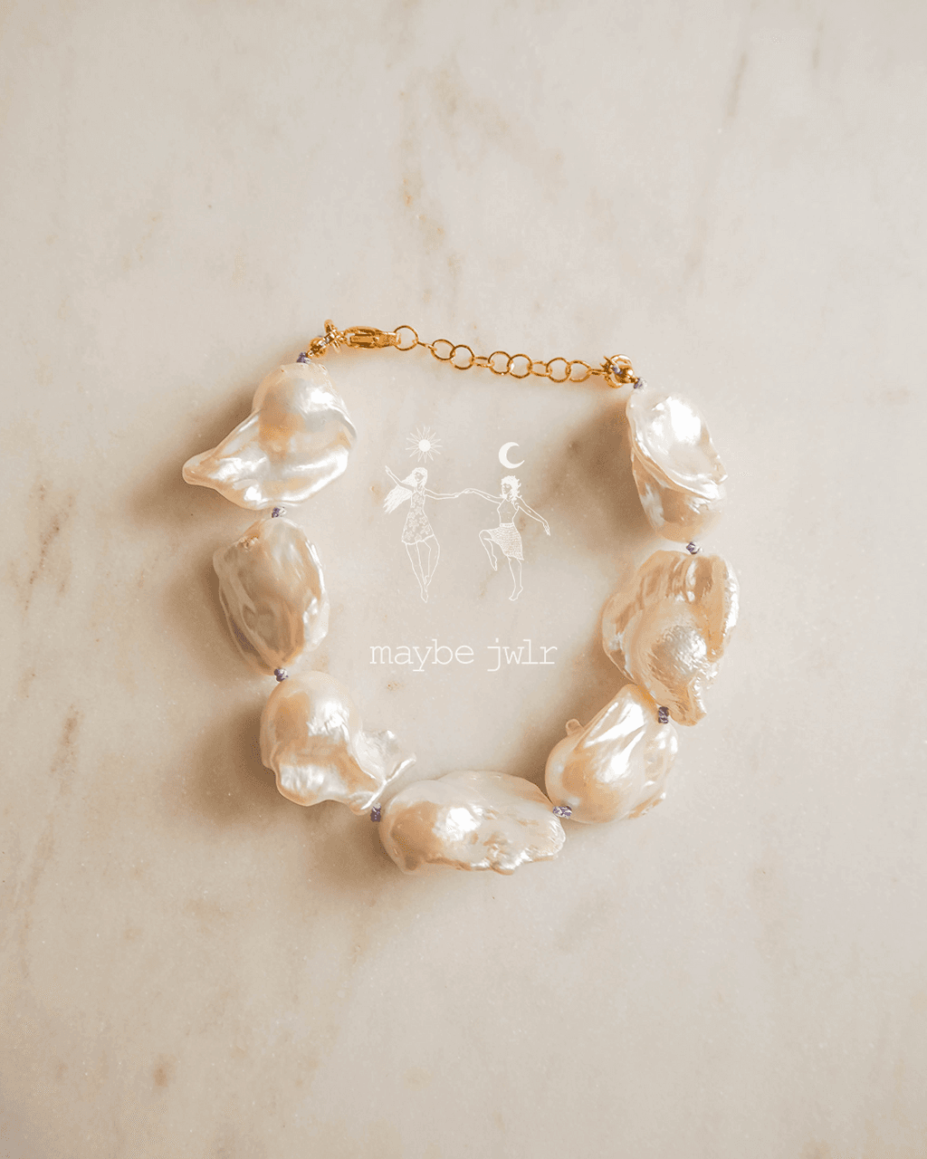 Bransoletka z pereł barokowych