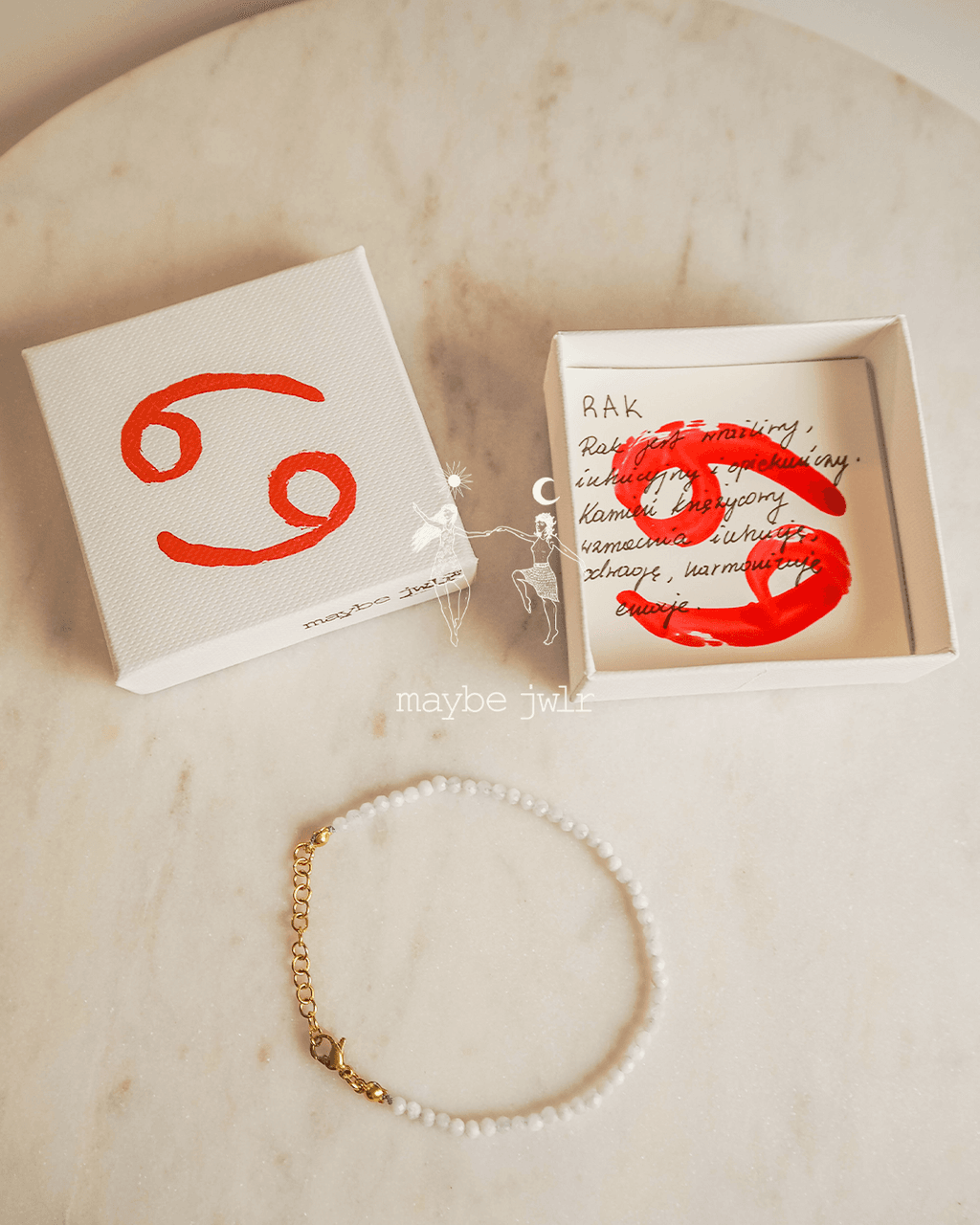 Bransoletka zodiakalna Rak