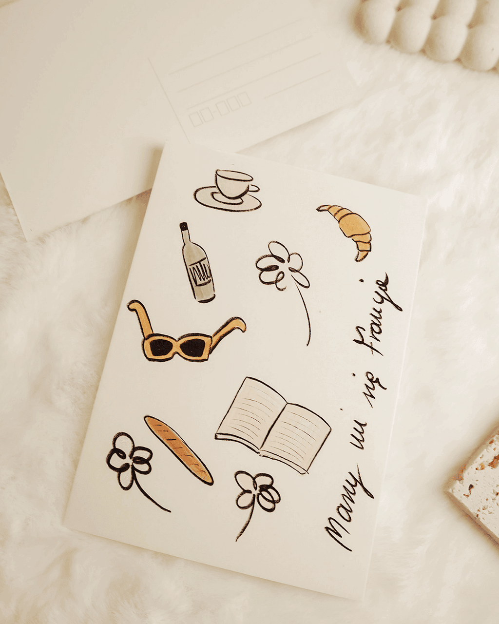 Pocztówka Ilustracja Francja