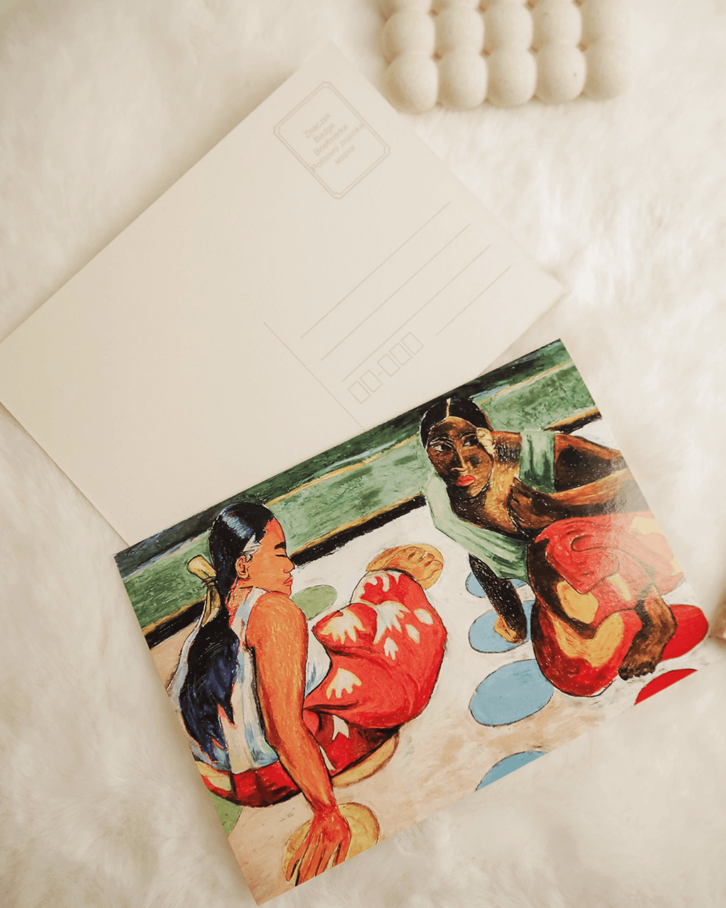 Pocztówka Ilustracja Kobiety z Tahiti