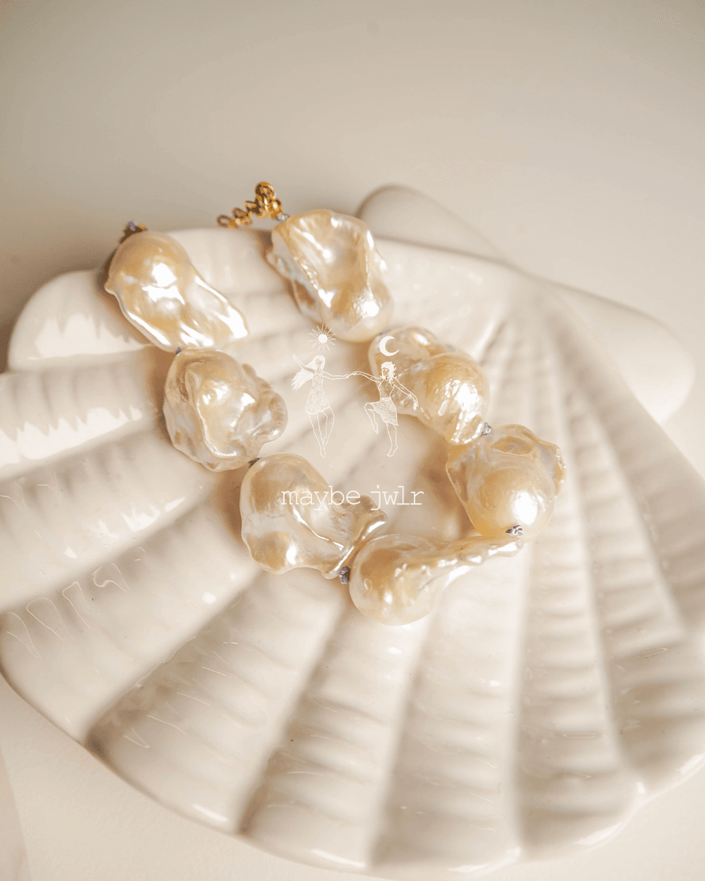 Bransoletka z pereł barokowych