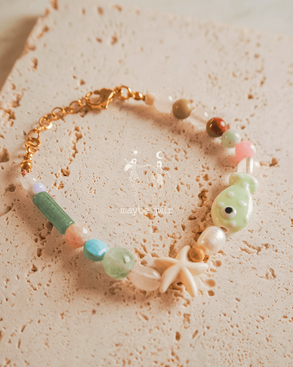 Bransoletka z rozgwiazdą i rybką Funky Arbuz