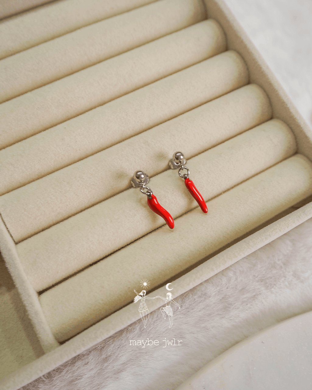 Kolczyki srebrne Spicy Chilli