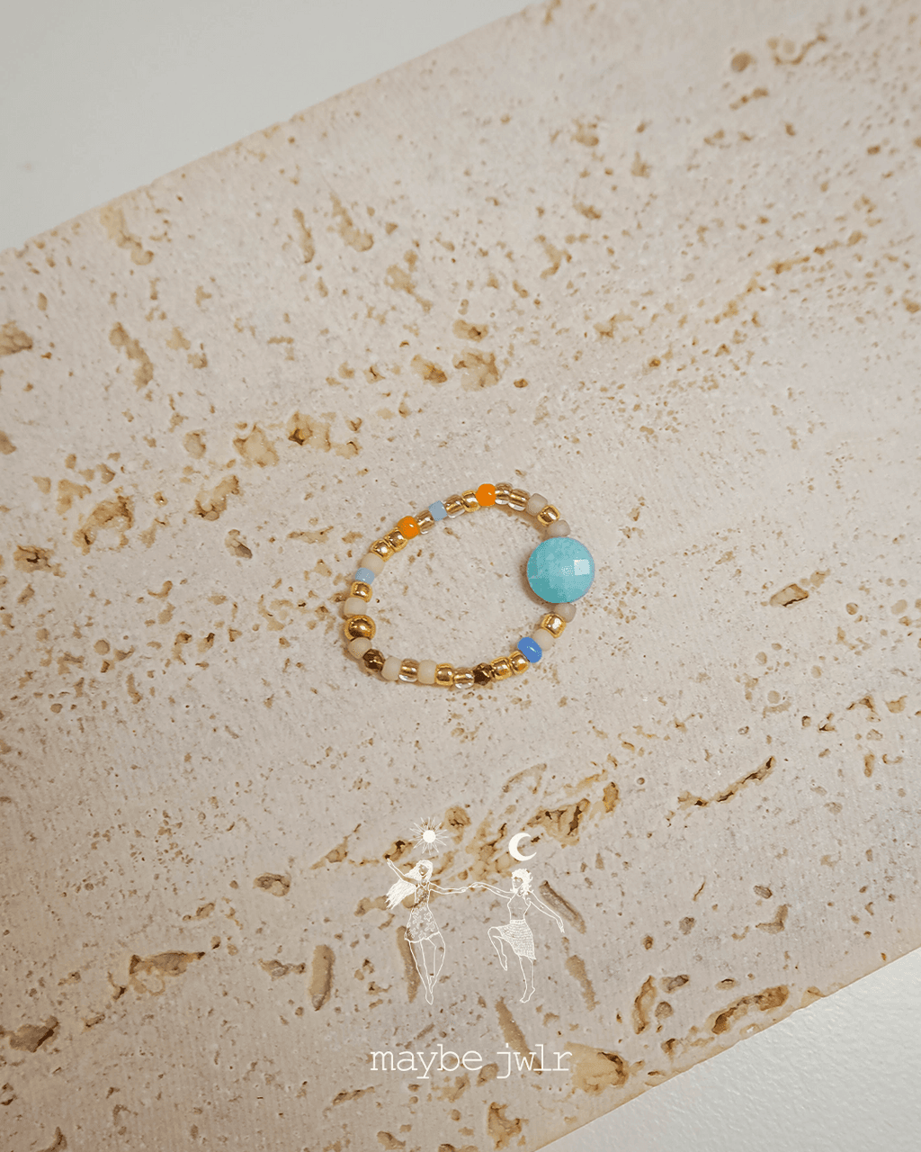 Pierścionek elastyczny Mix&Match magnezyt 60mm  