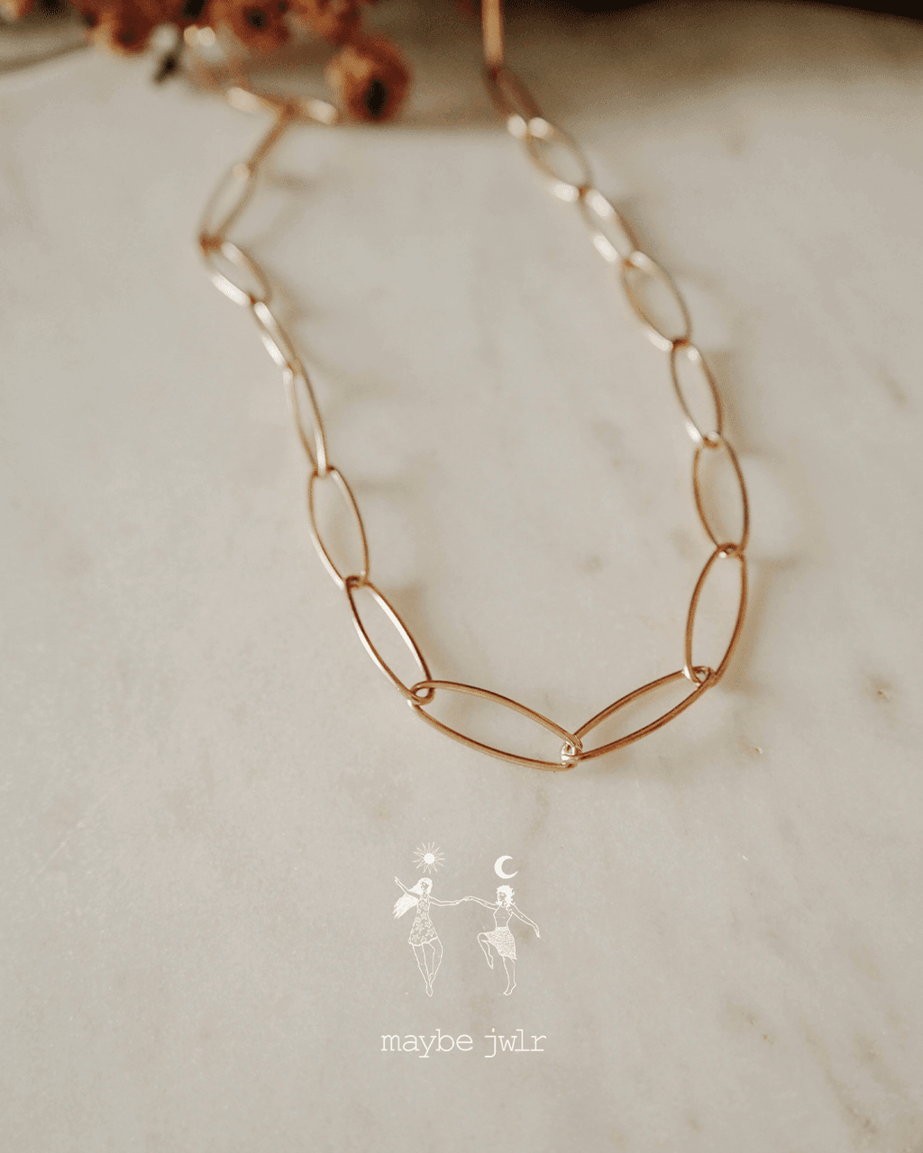 Naszyjnik Łańcuch duże oczka