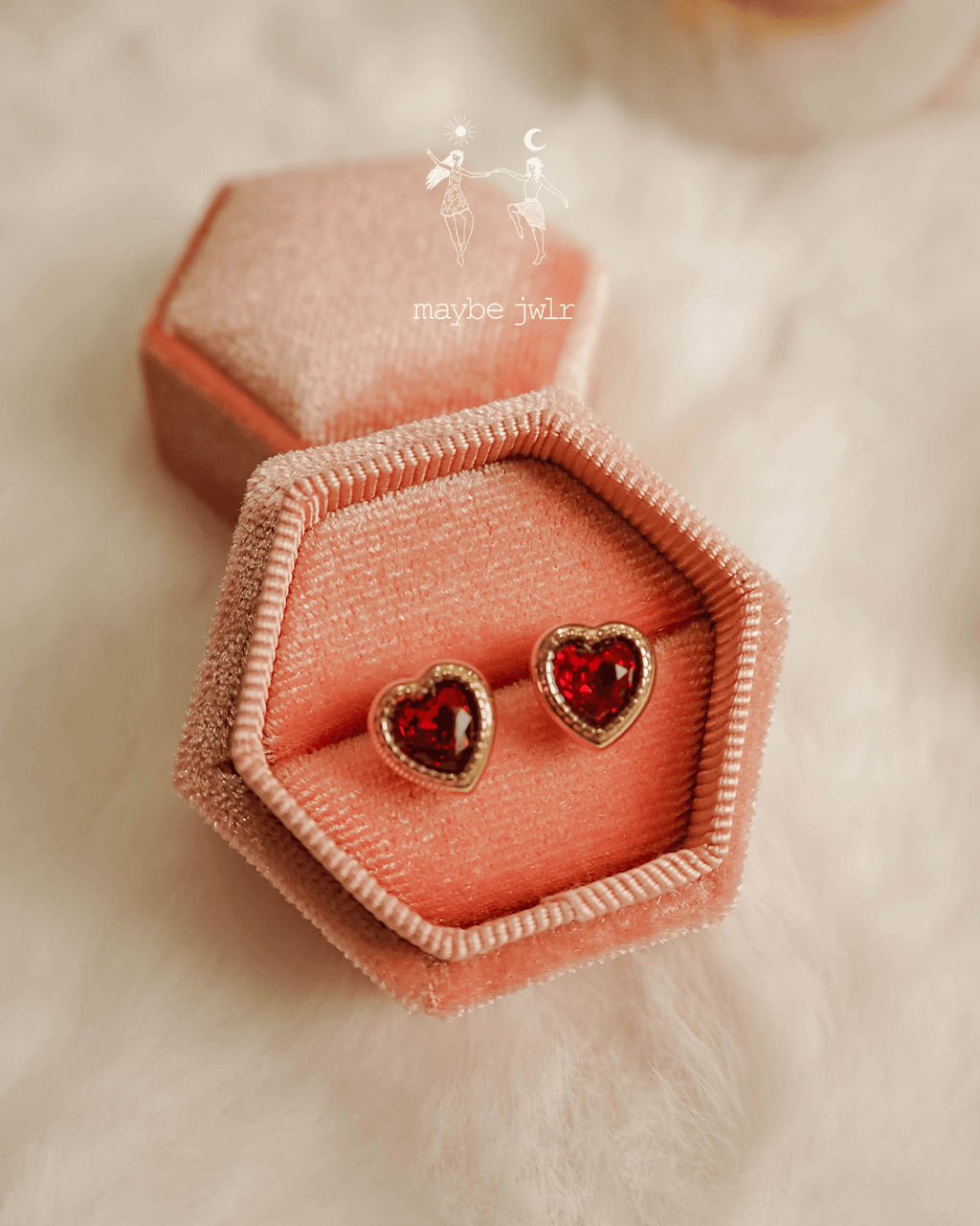 Kolczyki pozłacane Deep Heart