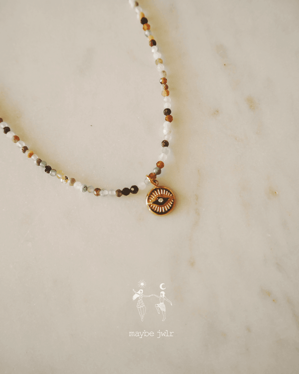 Naszyjnik z drobnych kamieni Candy