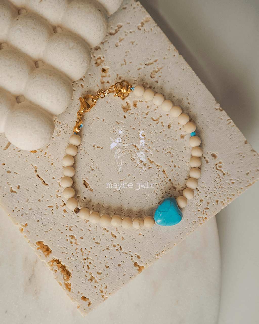 Bransoletka Sand z kamieni rzecznych