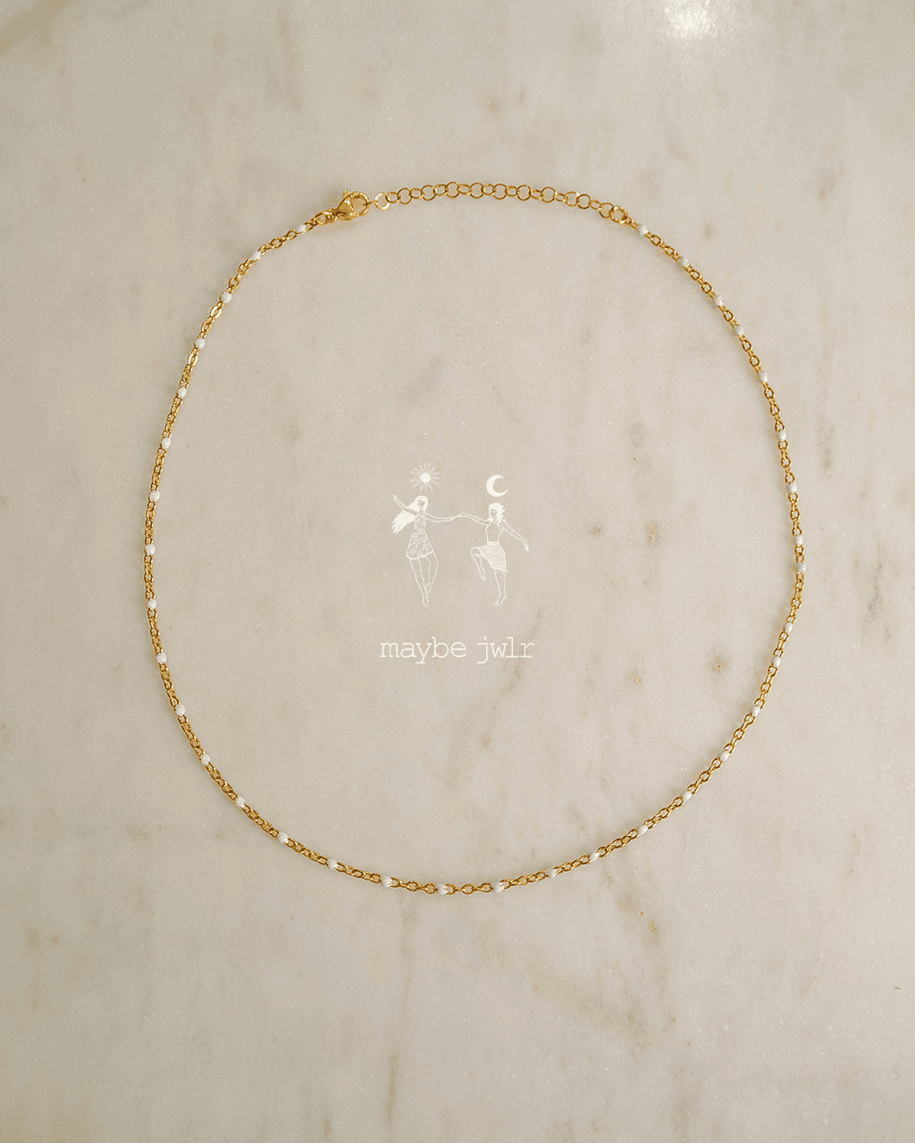 Łańcuszek choker z kuleczkami