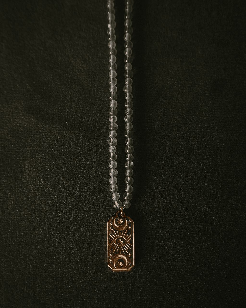 Naszyjnik Zorza Polarna z labradorytu