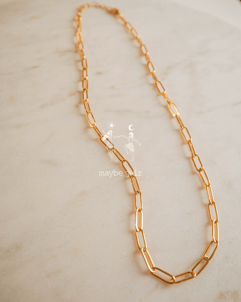 Łańcuch na szyję typu spinacz