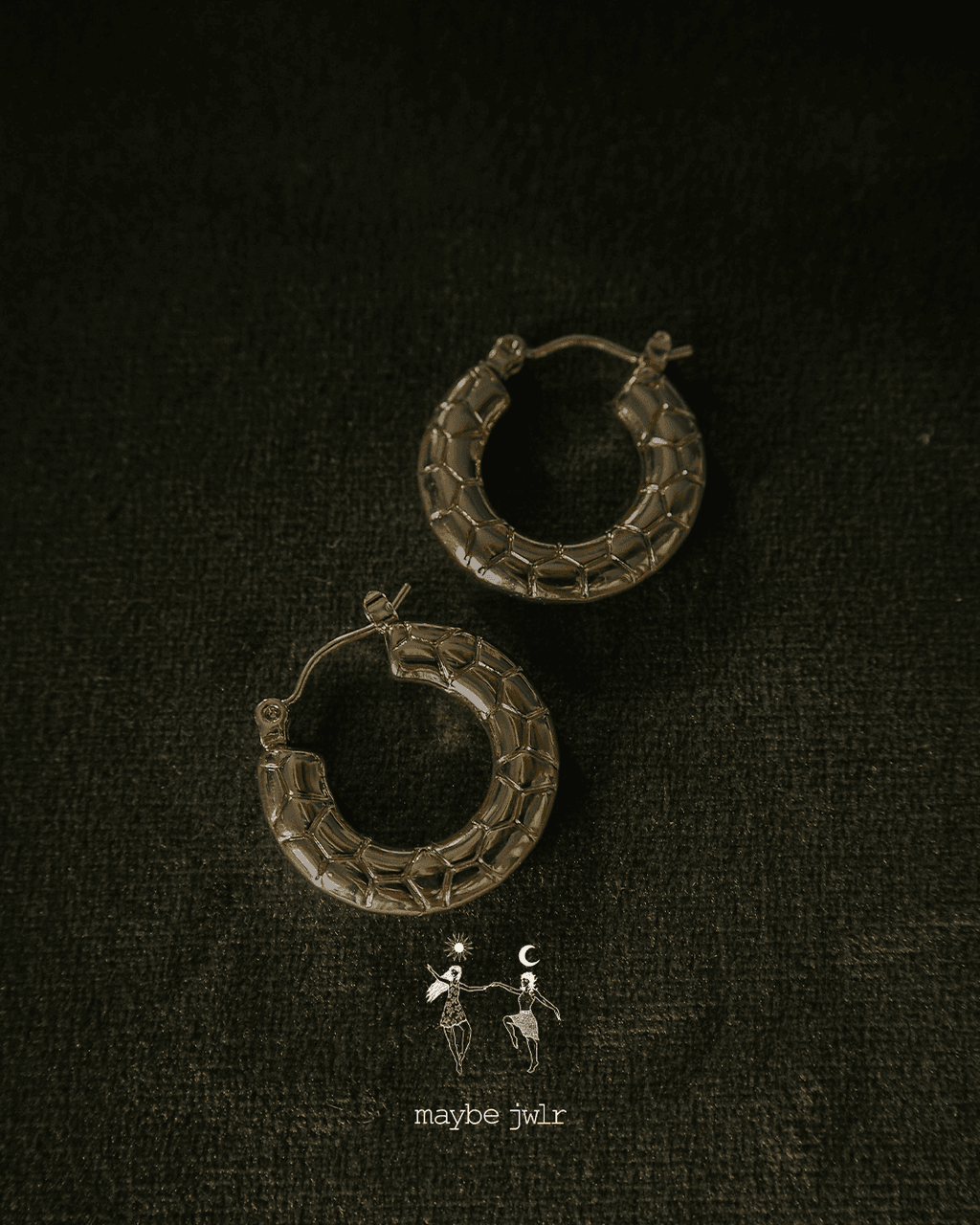 Kolczyki pozłacane Statement Hoops