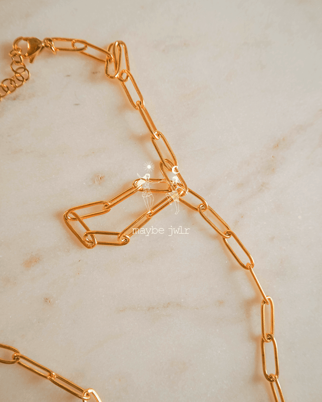 Łańcuch na szyję typu spinacz