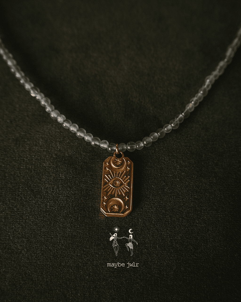 Naszyjnik Zorza Polarna z labradorytu