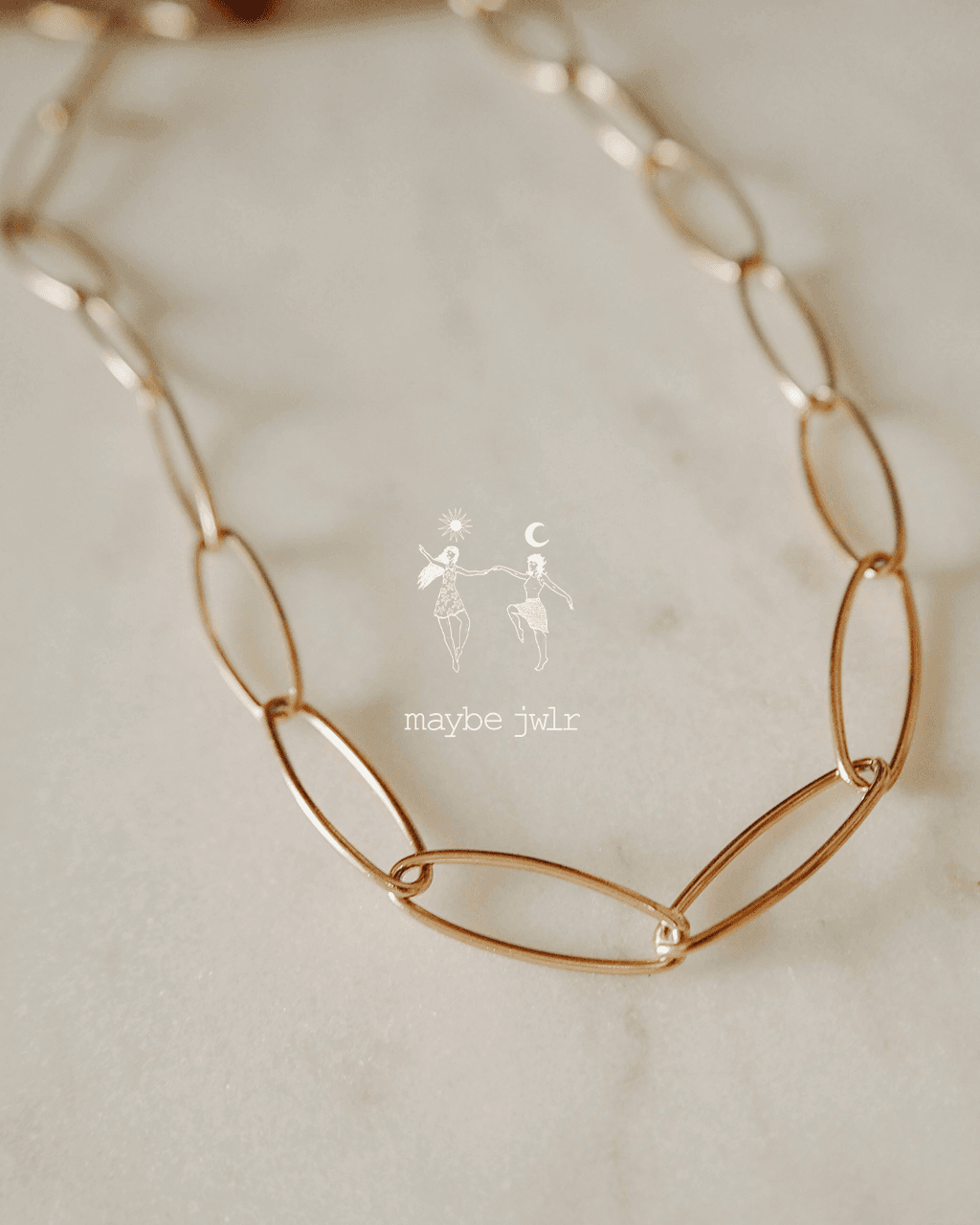 Naszyjnik Łańcuch duże oczka