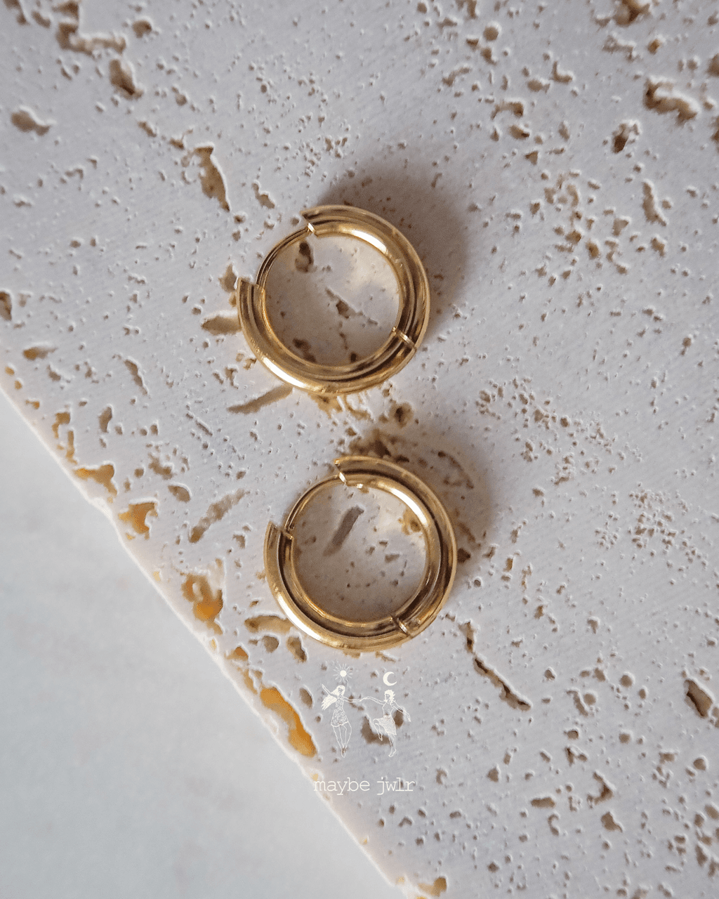 Kolczyki 2w1 z zawieszką z kamienia naturalnego topaz 