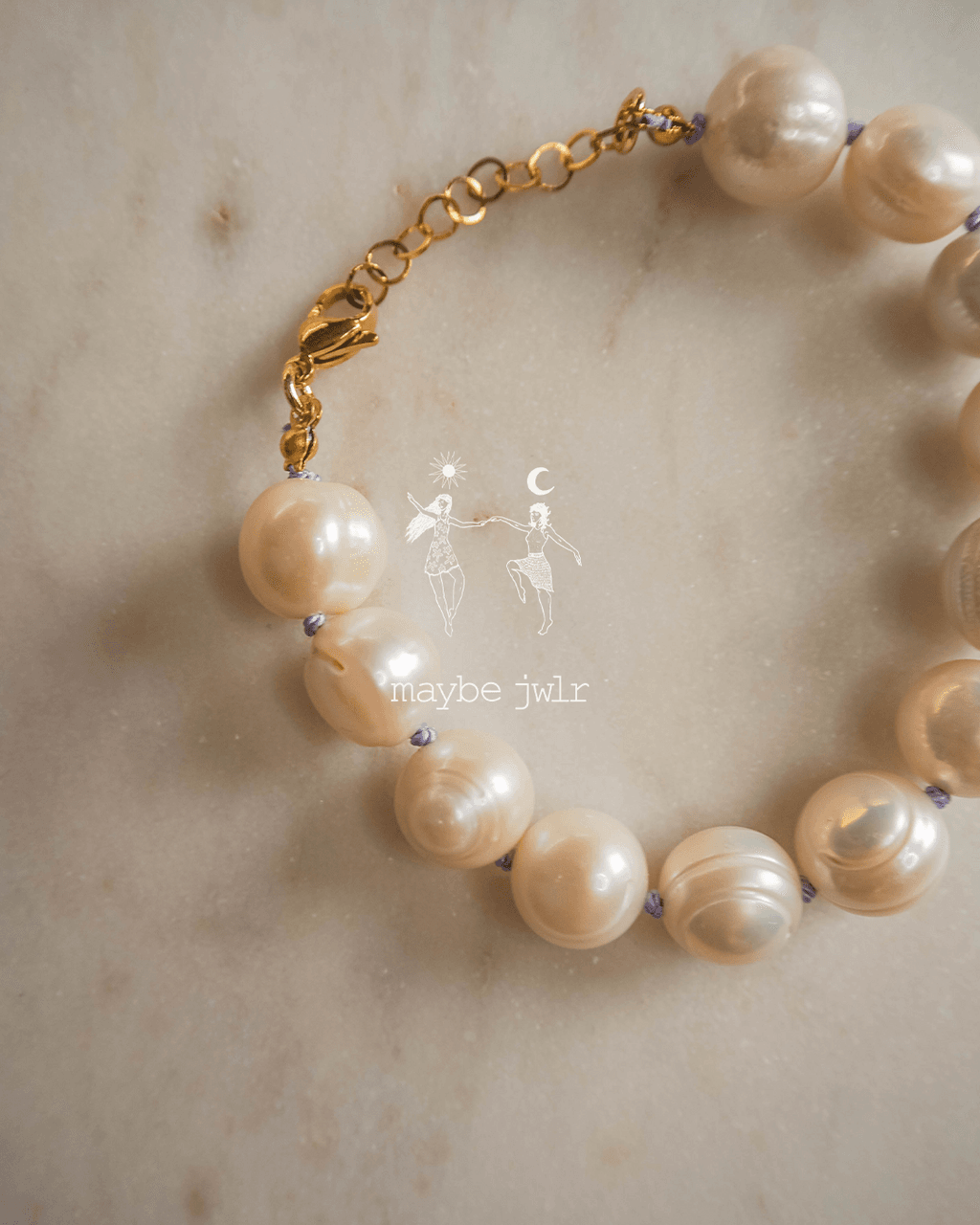 Bransoletka z pereł barokowych