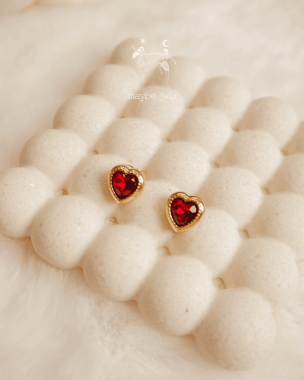 Kolczyki pozłacane Deep Heart