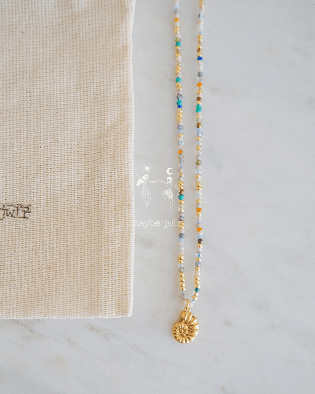 Mix&Match elegancki łańcuszek z koralików i kamieni
