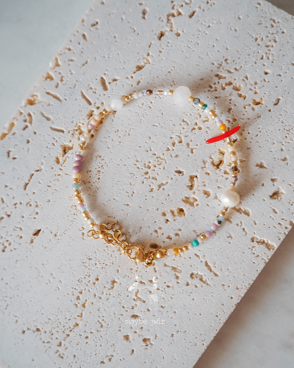 Bransoletka Zodiakalna z Naturalnych Kamieni Rak