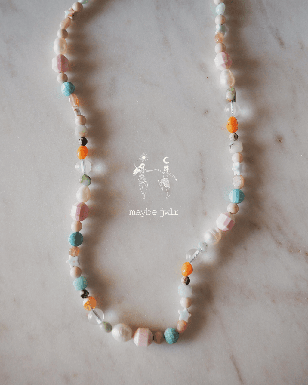 Choker Funky Amber z kamieni