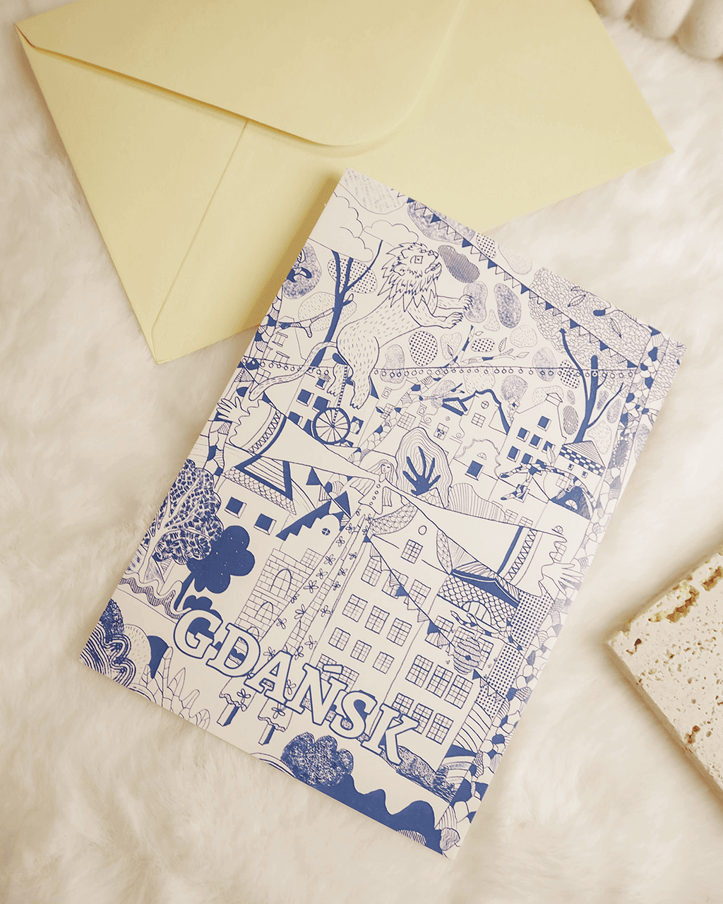 Pocztówka Ilustracja Gdańsk
