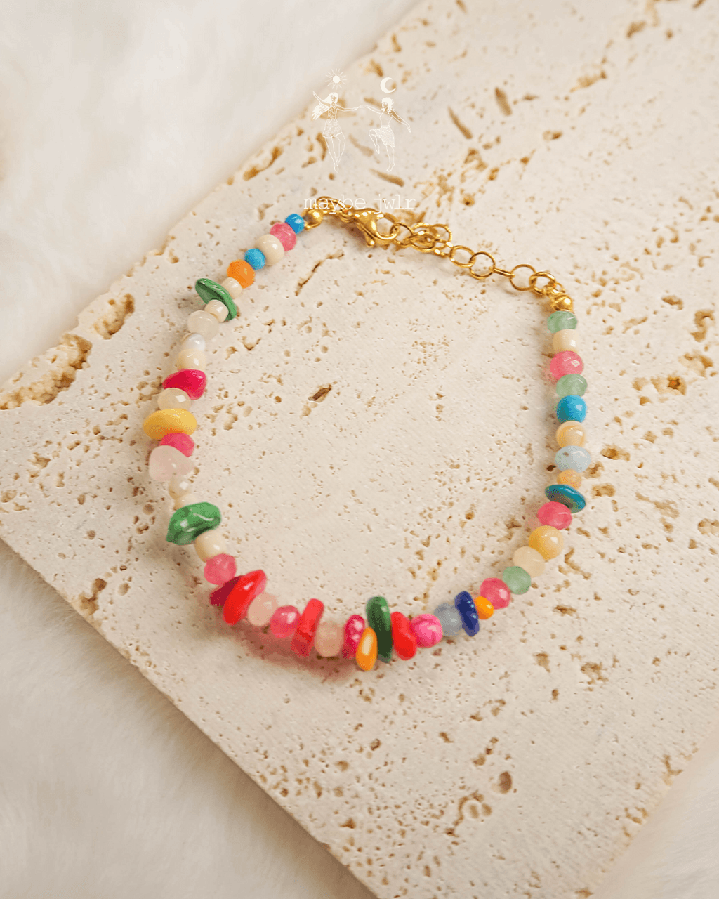 Bransoletka z nieregularnych kamieni