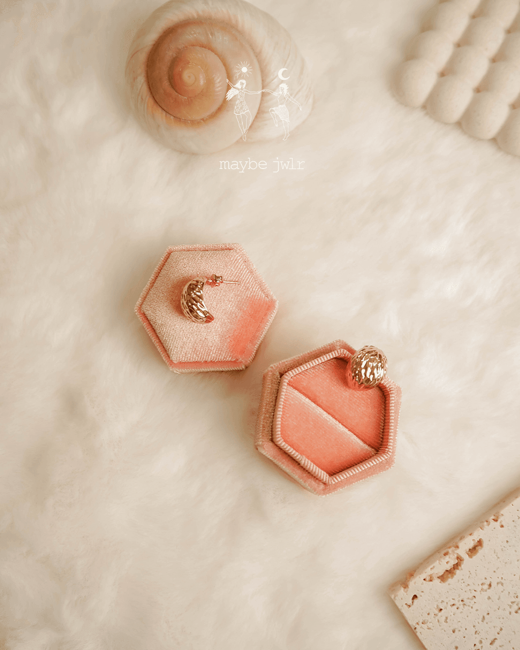 Kolczyki pozłacane Statement Hoops