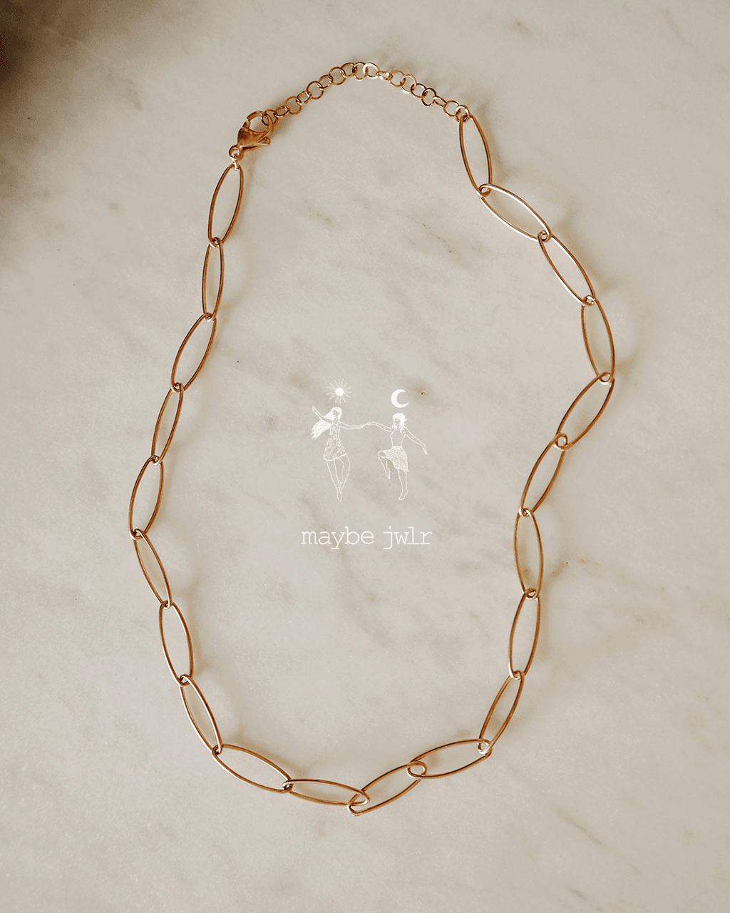 Naszyjnik Łańcuch duże oczka