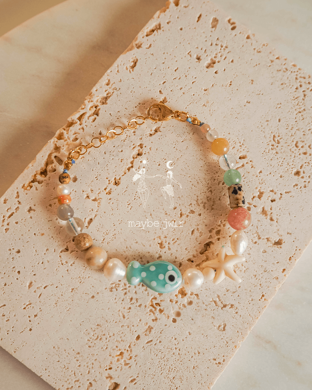 Bransoletka z rozgwiazdą i rybką Funky Woda