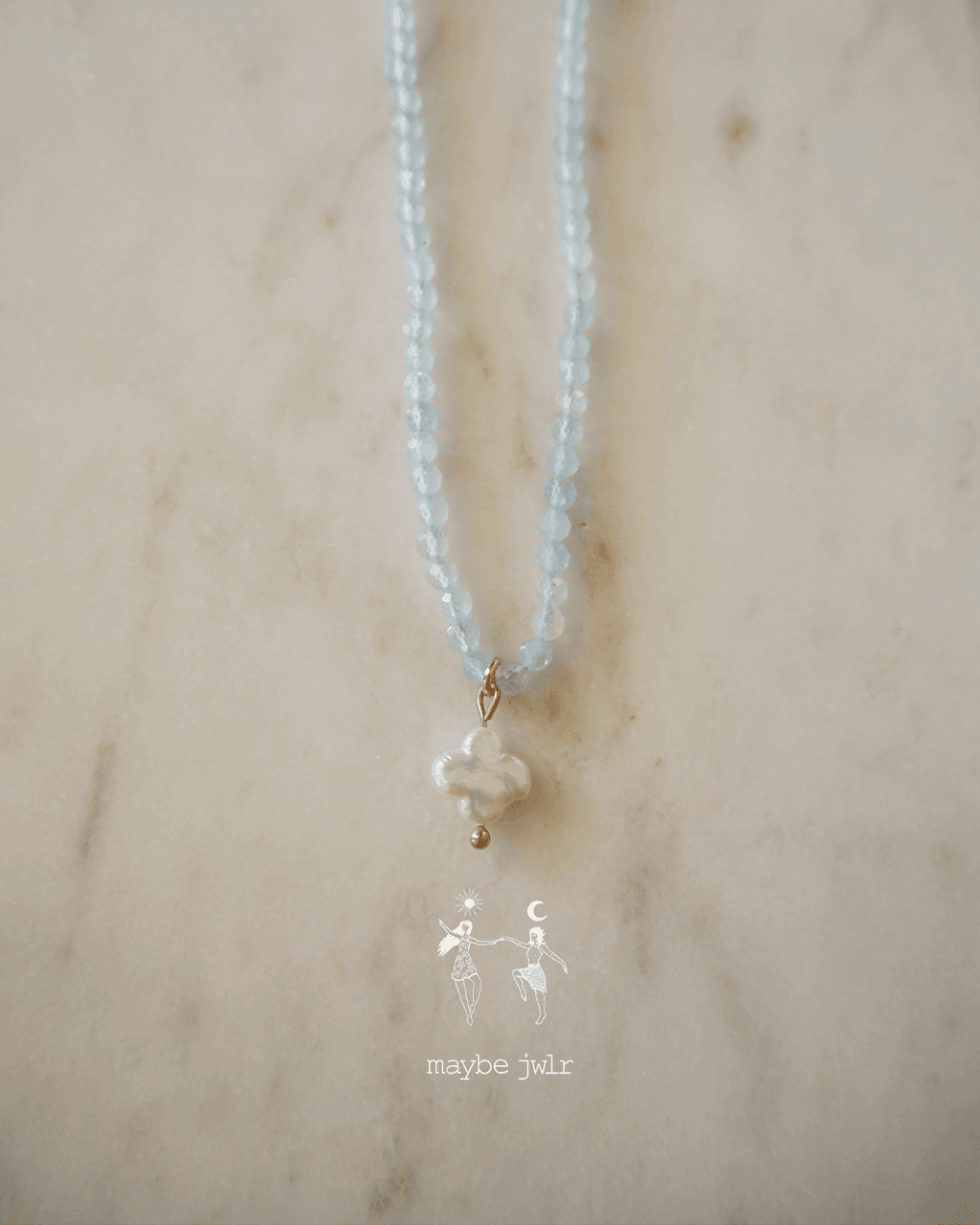 Naszyjnik z akwamarynów